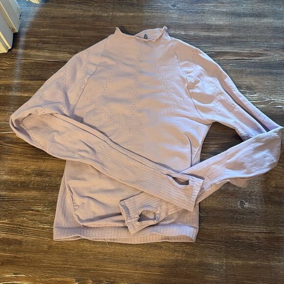 Free people movement good karma long sleeve high neck layer size XS/S NWOT - Picture 5 of 8
